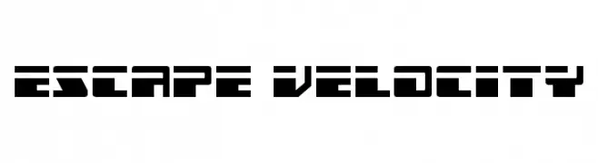 Escape Velocity  免费字体下载
