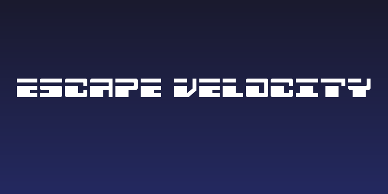 Escape Velocity Social Header