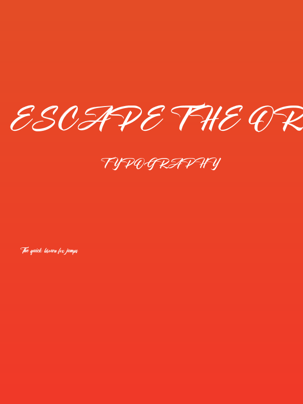 Escape the Ordinary Poster