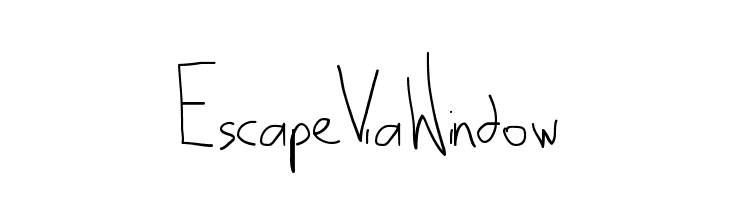 EscapeViaWindow Font