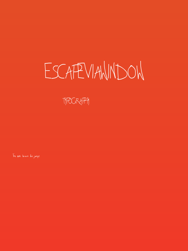 EscapeViaWindow Poster