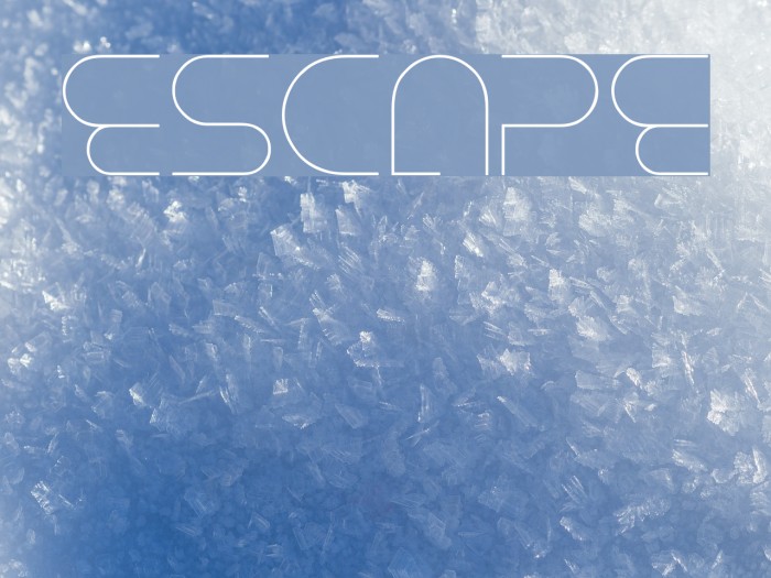 Escape Font examples