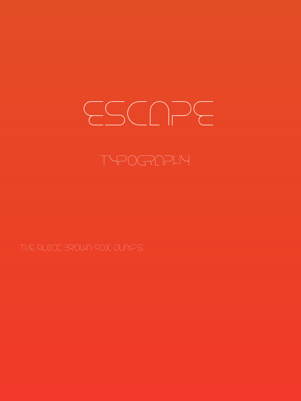 Escape Poster