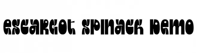 Escargot Spinach DEMO  les polices de caract&egrave;res gratuit t�l�charger