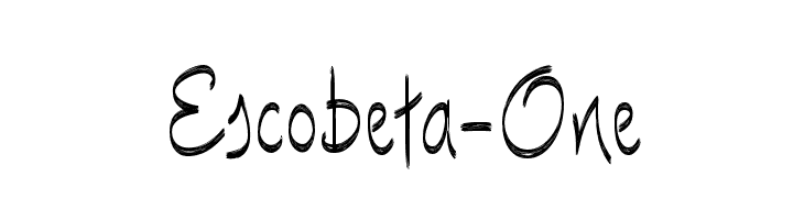 Escobeta-One फ़ॉन्ट