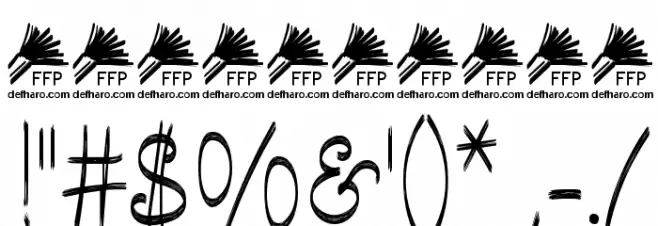 Escobeta-One Font OTHER CHARS