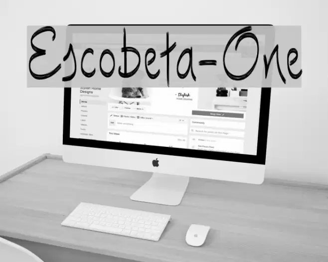 Escobeta-One Font examples