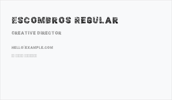 Escombros Regular Business Card