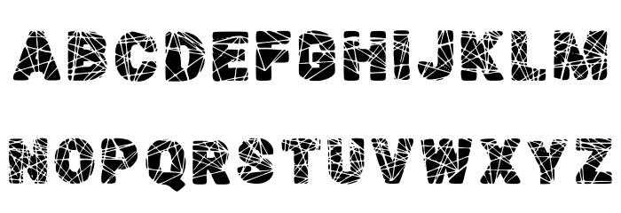 Escombros Regular Font LOWERCASE
