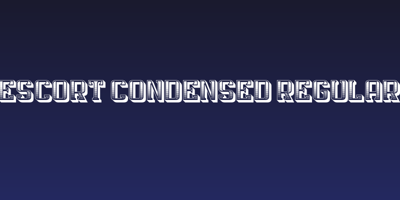 Escort Condensed Regular Social Header