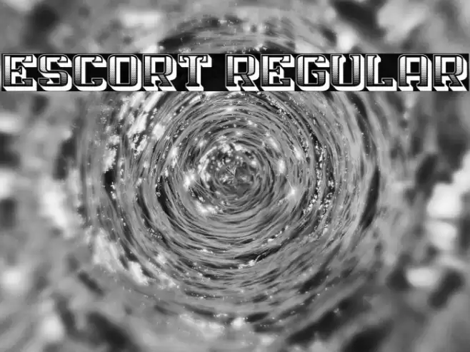 Escort Regular Font examples