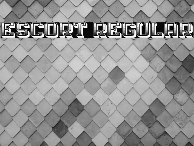 Escort Regular Font examples