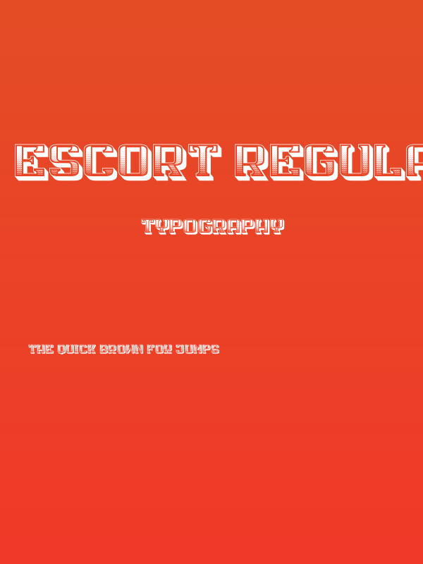 Escort Regular Poster