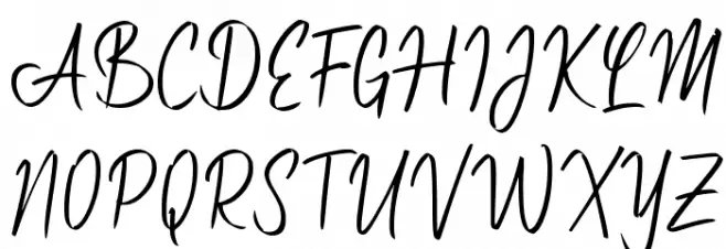 Escotia Script Polices MAJUSCULES