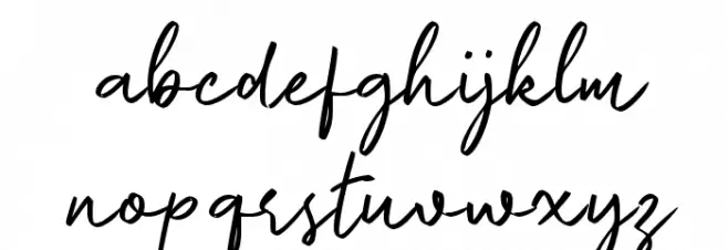 Escotia Script Font LOWERCASE