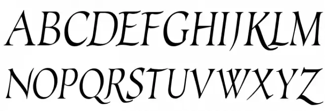 EscribaUT Italic Fonte MAIÚSCULAS