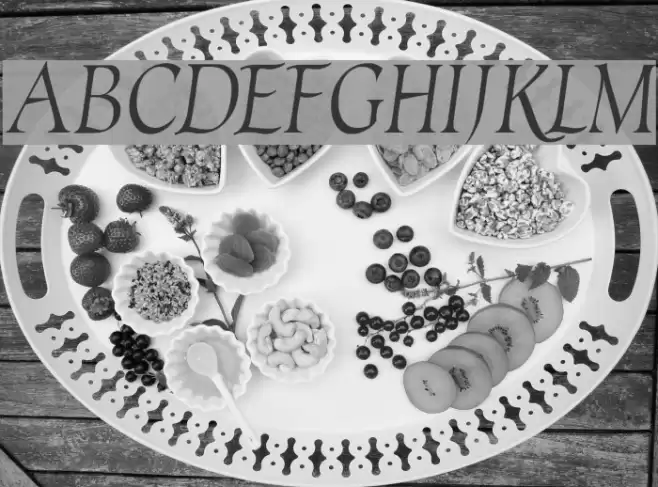 EscribaUT Italic Font examples