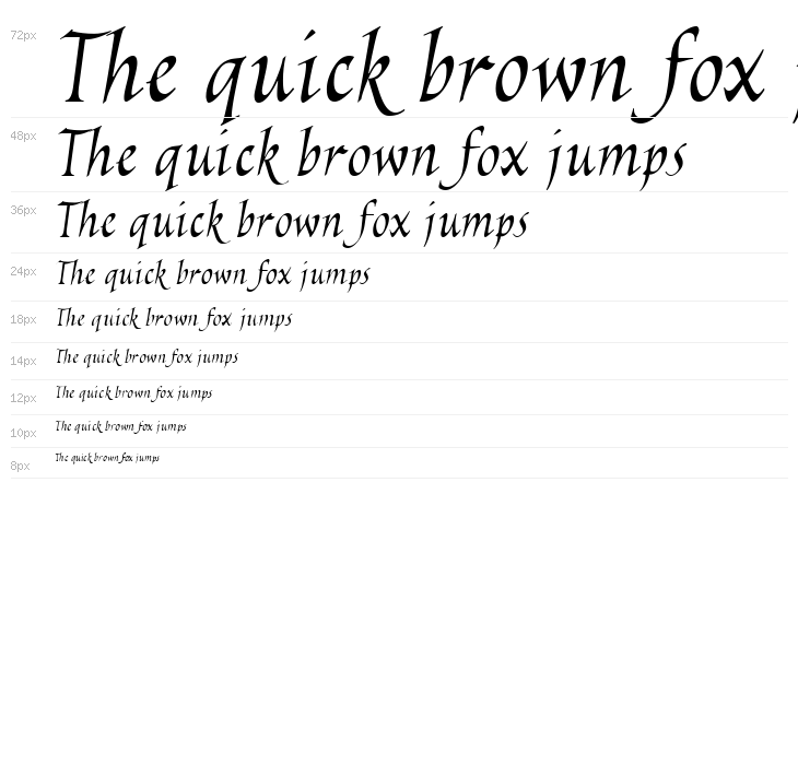 EscribaUT Italic Waterfall