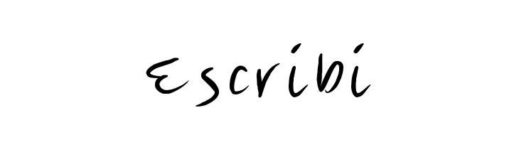 Escribi  font caratteri gratis