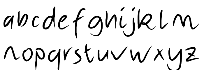 Escribi Font LOWERCASE
