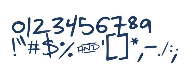 Escrita Hand Other Characters