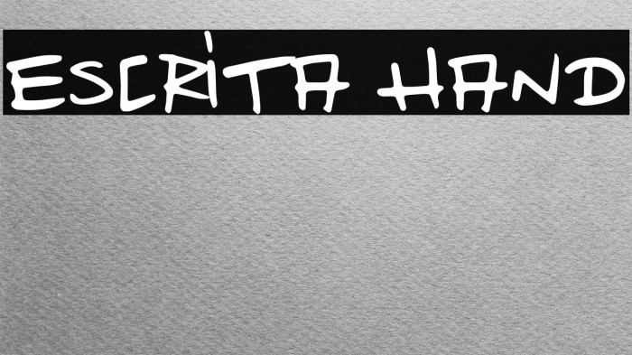 Escrita Hand Example 1