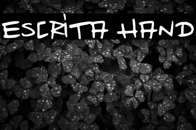 Escrita Hand Font examples