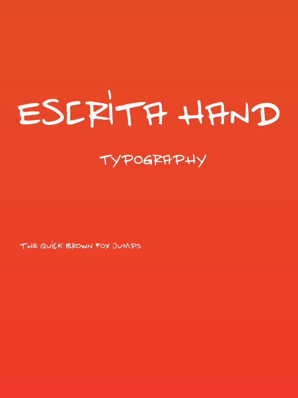 Escrita Hand Poster