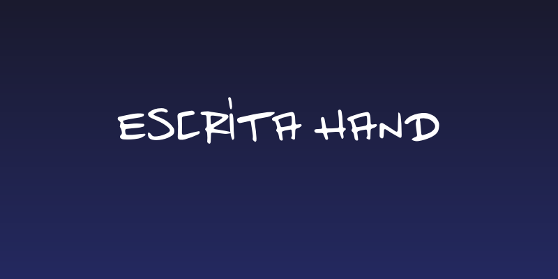 Escrita Hand Social Header