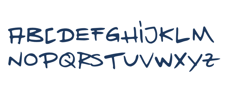 Escrita Hand Lowercase