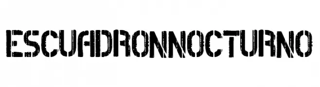 Escuadron Nocturno  Frei Schriftart Herunterladen