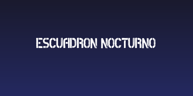 Escuadron Nocturno Social Header
