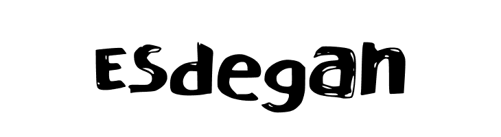 Esdegan  नि: शुल्क फ़ॉन्ट्स डाउनलोड