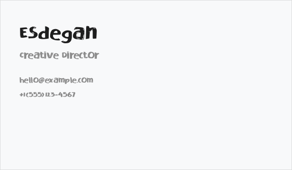 Esdegan Business Card