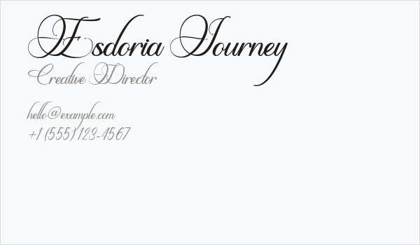 Esdoria Journey Business Card