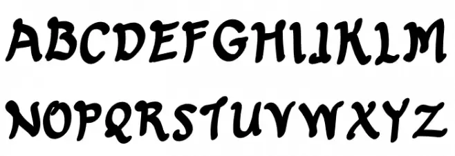Esenene Font Litere mari