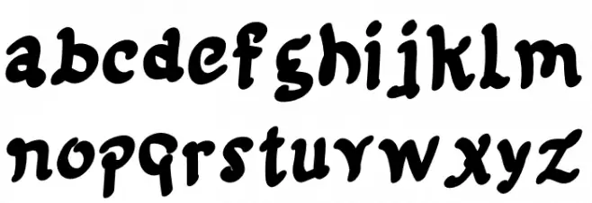 Esenene Font Litere mici