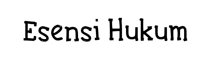 Esensi Hukum  font caratteri gratis