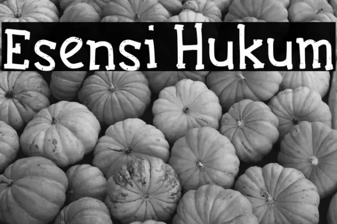 Esensi Hukum Font examples