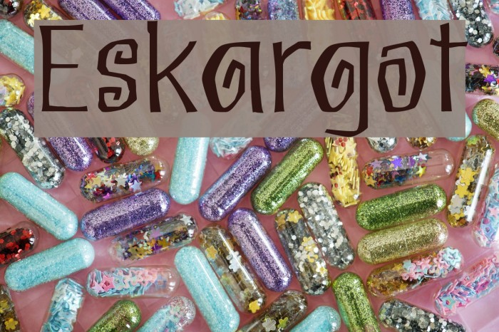 Eskargot Font examples