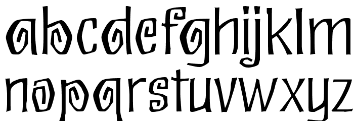 Eskargot Font LOWERCASE