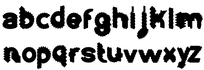 Eskimo and Polar Bear Font LOWERCASE