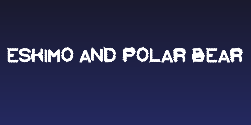 Eskimo and Polar Bear Social Header