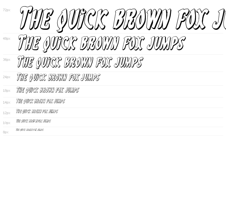 Eskindar 3D Italic Waterfall