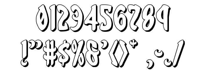 Eskindar 3D Regular Font OTHER CHARS
