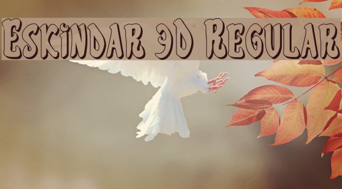 Eskindar 3D Regular Font examples