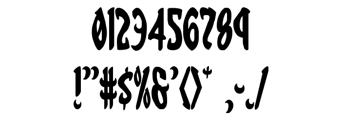 Eskindar Condensed Font OTHER CHARS