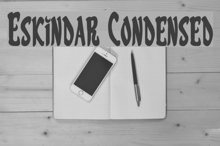 Eskindar Condensed Font examples
