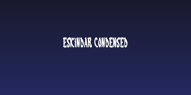 Eskindar Condensed Social Header