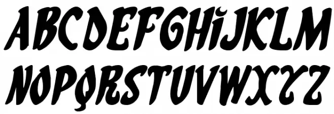 Eskindar Expanded Italic Schriftart Groß